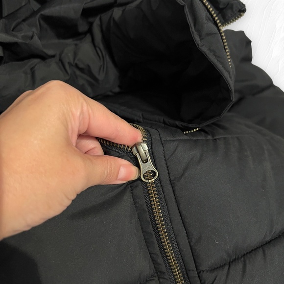 Amazon Essentials Puffer Jacket Drawstring Waist Detachable Hood Black Sz Medium - Picture 4 of 14